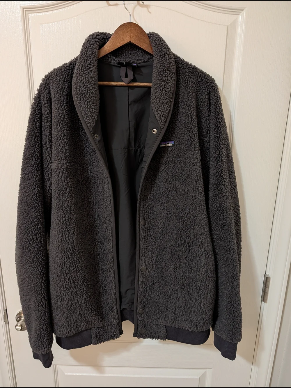 Patagonia Men's Dark Gray Sherpa Fleece Jacket
